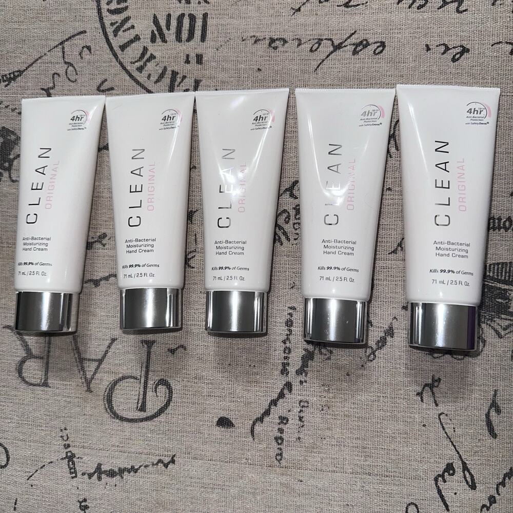 BRAND NEW CLEAN Lot Of 5 Tubes ORIGINAL Moisturizer Sanitation Hand Cream 2.5 Oz
